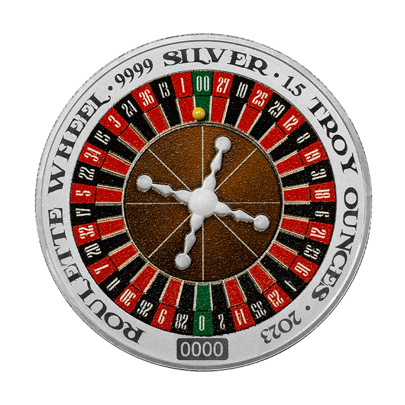 Buy 1.5 oz Silver Roulette Wheel Spinning Coin Price in Canada TD